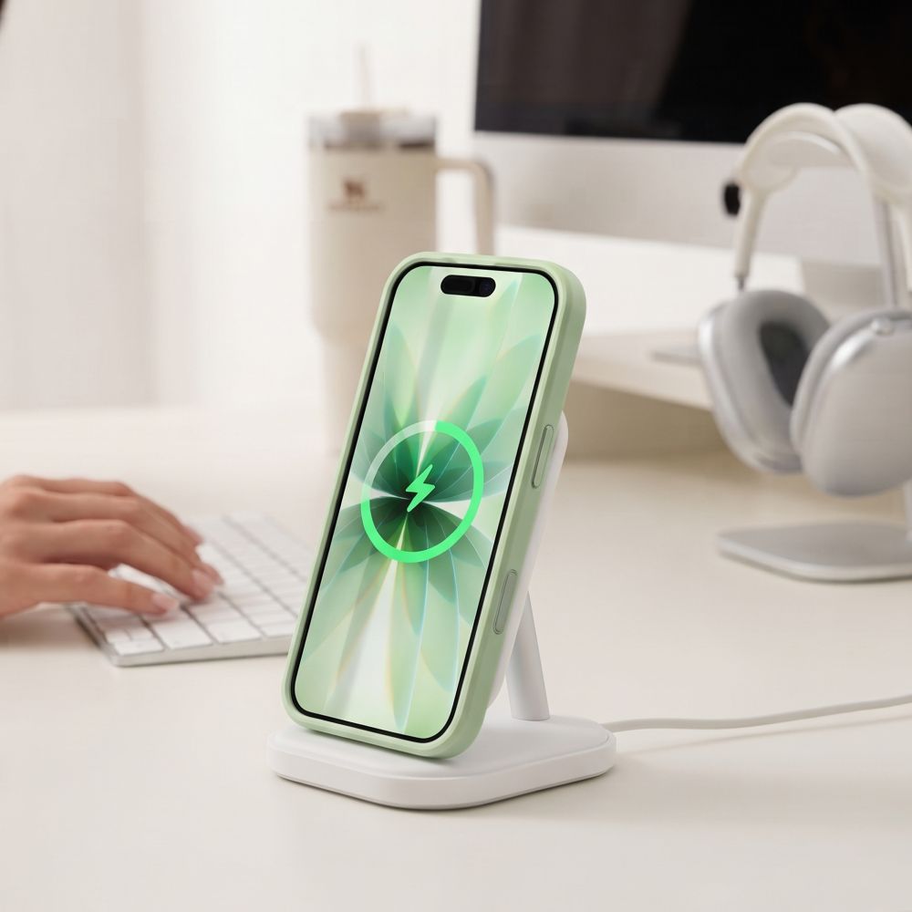 Etui Tech-Protect MagPeak MagSafe CC na iPhone 17 - zielone matowe_7