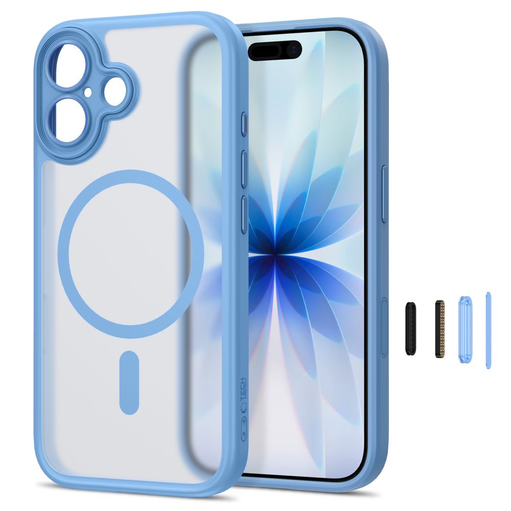 Etui Tech-Protect MagPeak MagSafe CC na iPhone 17 - niebieskie matowe_1
