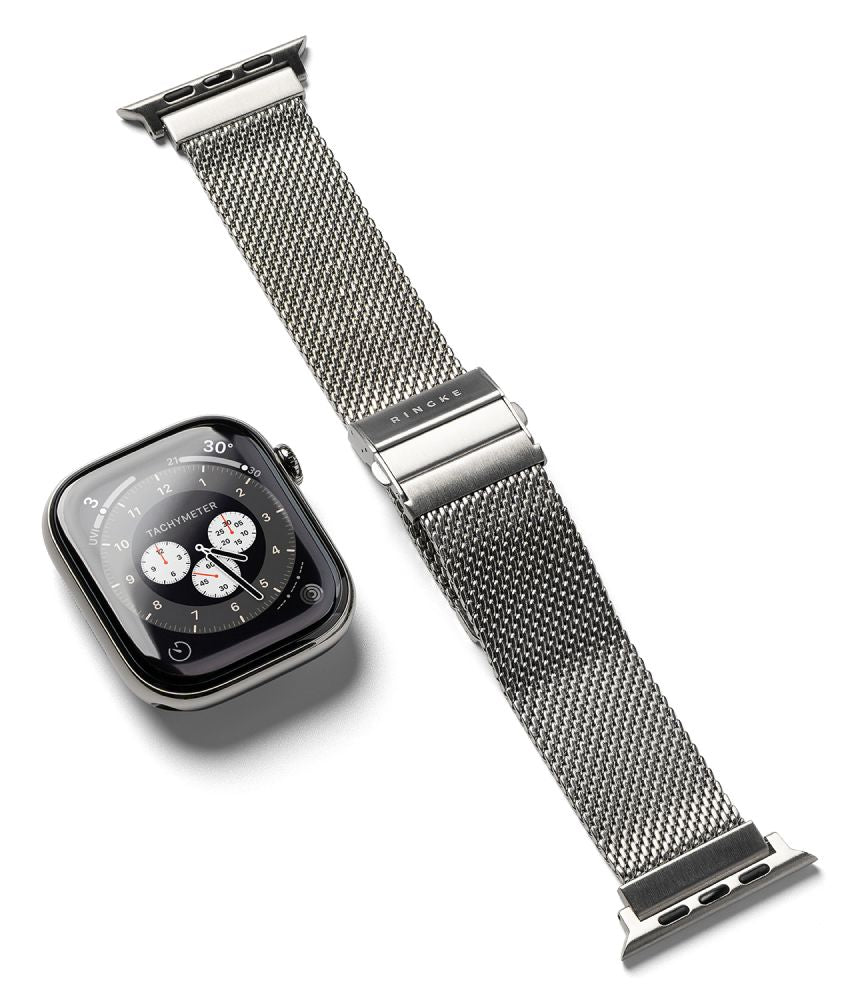 Bransoleta Ringke Metal One Mesh na Apple Watch 44 / 45 / 46 / 49 mm - srebrna_0