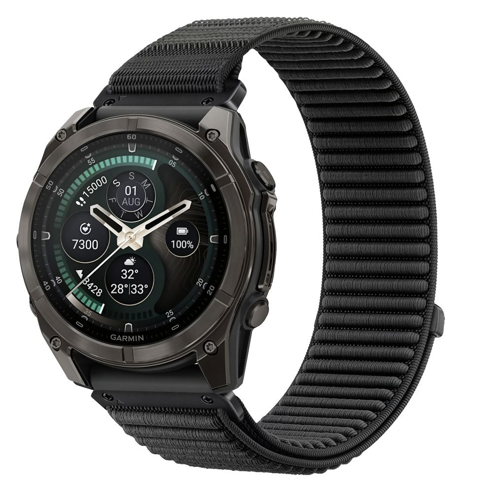 Pasek Tech-Protect NylonLoop na Garmin Fenix 5X / 5X Plus / 6X / 6X Pro / 7X / 8 / 8 Pro / 9 / 9 Pro (51 mm) - czarny_0