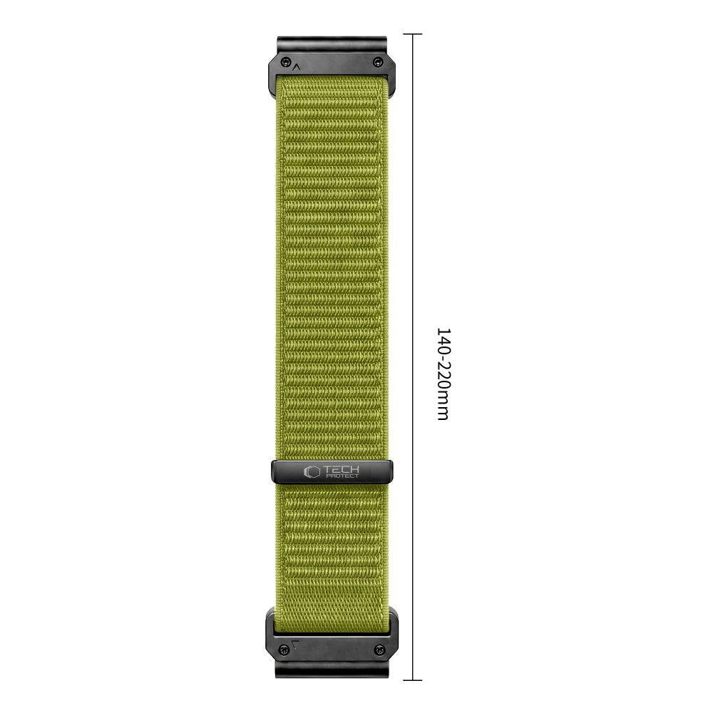 Pasek Tech-Protect NylonLoop na Garmin Fenix 5X / 5X Plus / 6X / 6X Pro / 7X / 8 / 8 Pro / 9 / 9 Pro (51 mm) - limonkowy_2