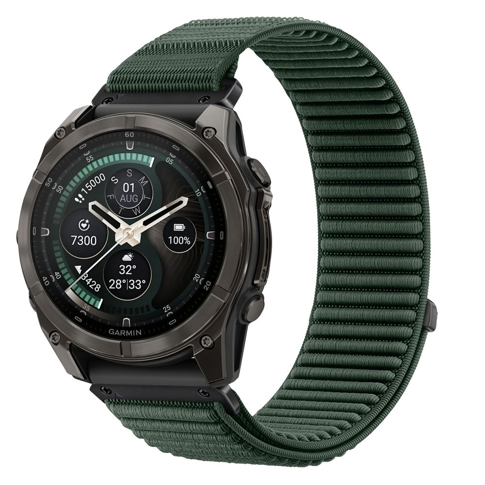 Pasek Tech-Protect NylonLoop na Garmin Fenix 5X / 5X Plus / 6X / 6X Pro / 7X / 8 / 8 Pro / 9 / 9 Pro (51 mm) - zielony_0