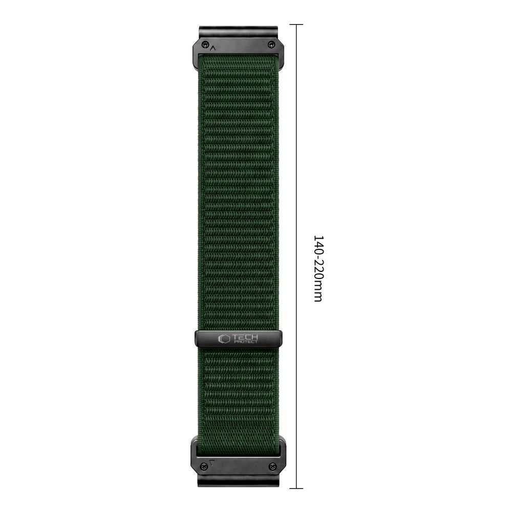 Pasek Tech-Protect NylonLoop na Garmin Fenix 5X / 5X Plus / 6X / 6X Pro / 7X / 8 / 8 Pro / 9 / 9 Pro (51 mm) - zielony_2