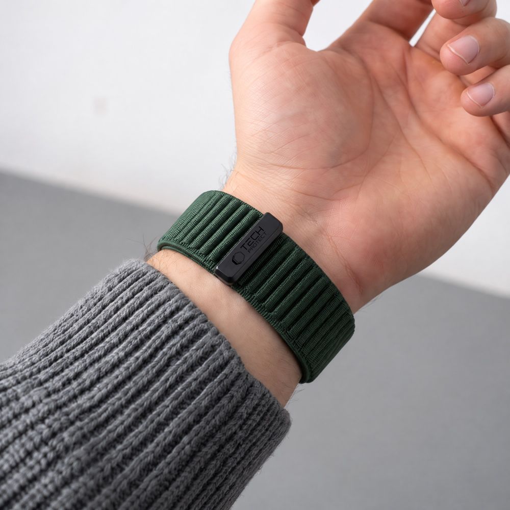 Pasek Tech-Protect NylonLoop na Garmin Fenix 5X / 5X Plus / 6X / 6X Pro / 7X / 8 / 8 Pro / 9 / 9 Pro (51 mm) - zielony_4