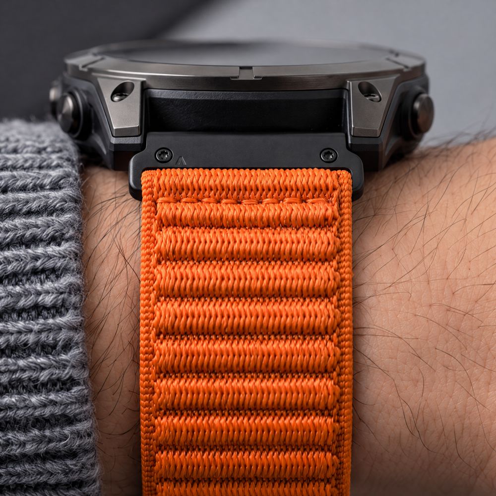 Pasek Tech-Protect NylonLoop na Garmin Fenix 5X / 5X Plus / 6X / 6X Pro / 7X / 8 / 8 Pro / 9 / 9 Pro (51 mm) - pomarańczowy_9