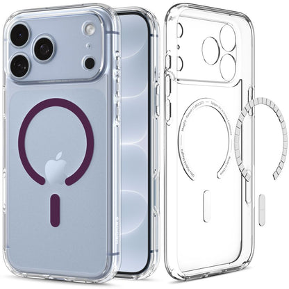 Etui Spigen Ultra Hybrid Mag MagSafe na iPhone 18 Pro Max / 17 Pro Max - przezroczysto-burgundowe_0
