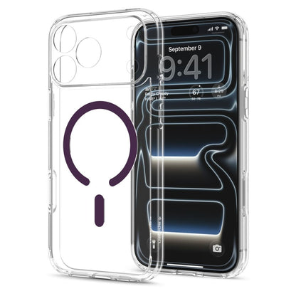 Etui Spigen Ultra Hybrid Mag MagSafe na iPhone 18 Pro Max / 17 Pro Max - przezroczysto-burgundowe_2