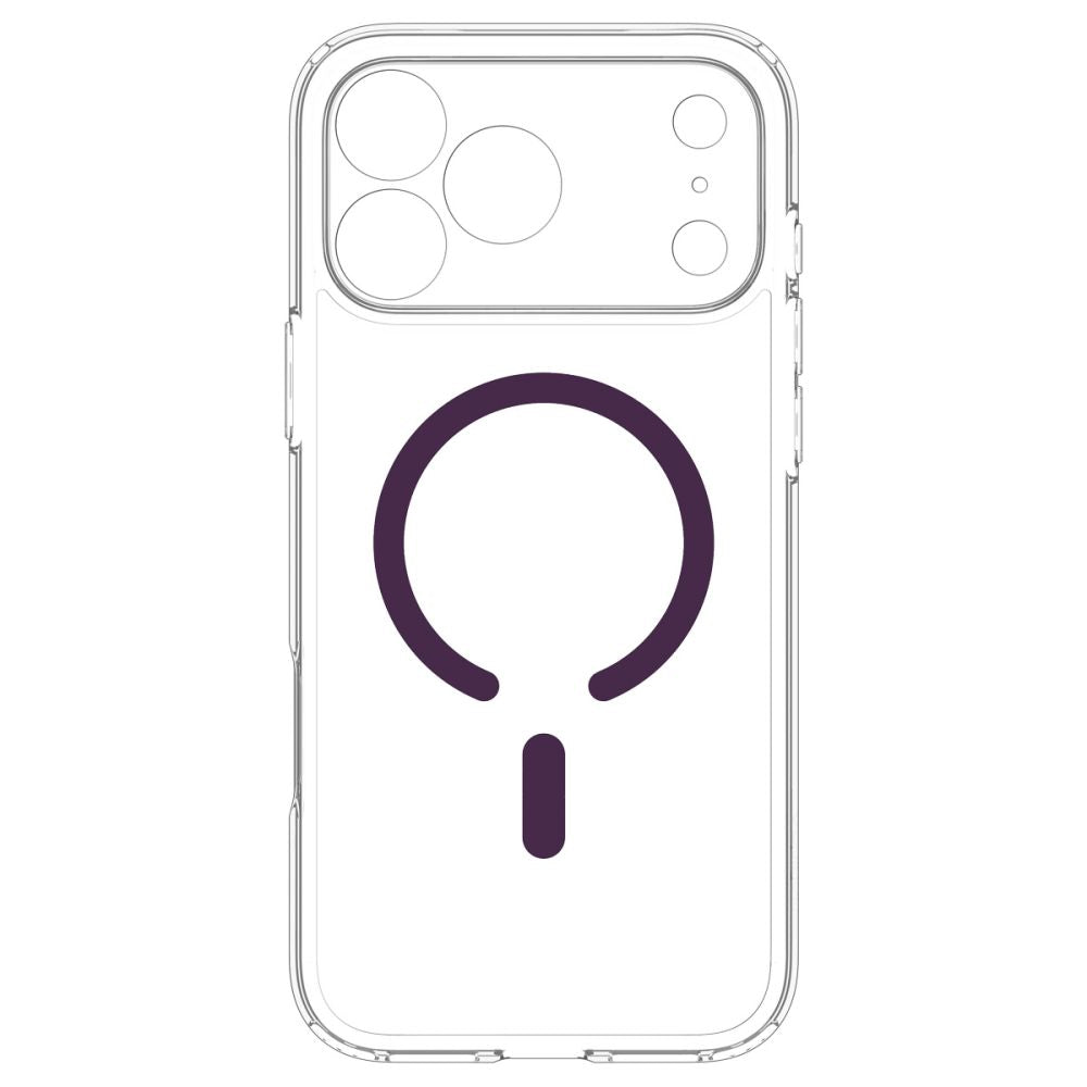 Etui Spigen Ultra Hybrid Mag MagSafe na iPhone 18 Pro Max / 17 Pro Max - przezroczysto-burgundowe_4