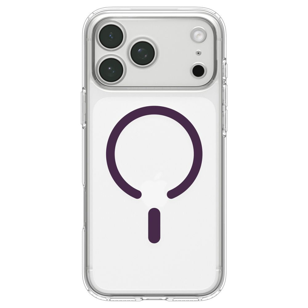 Hard Case Spigen Ultra Hybrid with MagSafe for Apple iPhone 18 Pro / 17 Pro, Clear Dark Cherry ACS12335_3