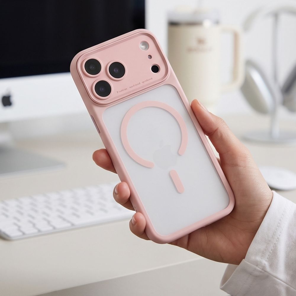 Etui Tech-Protect MagPeak MagSafe CC na iPhone 18 Pro / 17 Pro - różowe matowe_8