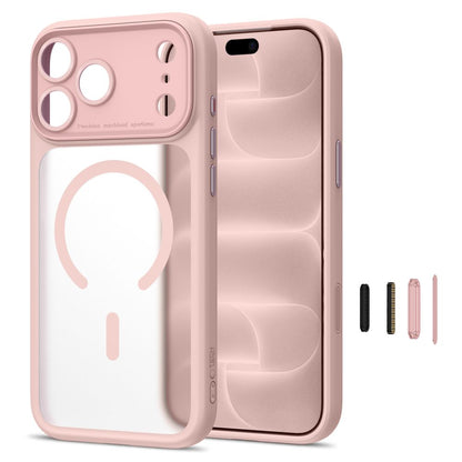 Etui Tech-Protect MagPeak MagSafe CC na iPhone 18 Pro Max / 17 Pro Max - różowe matowe_1