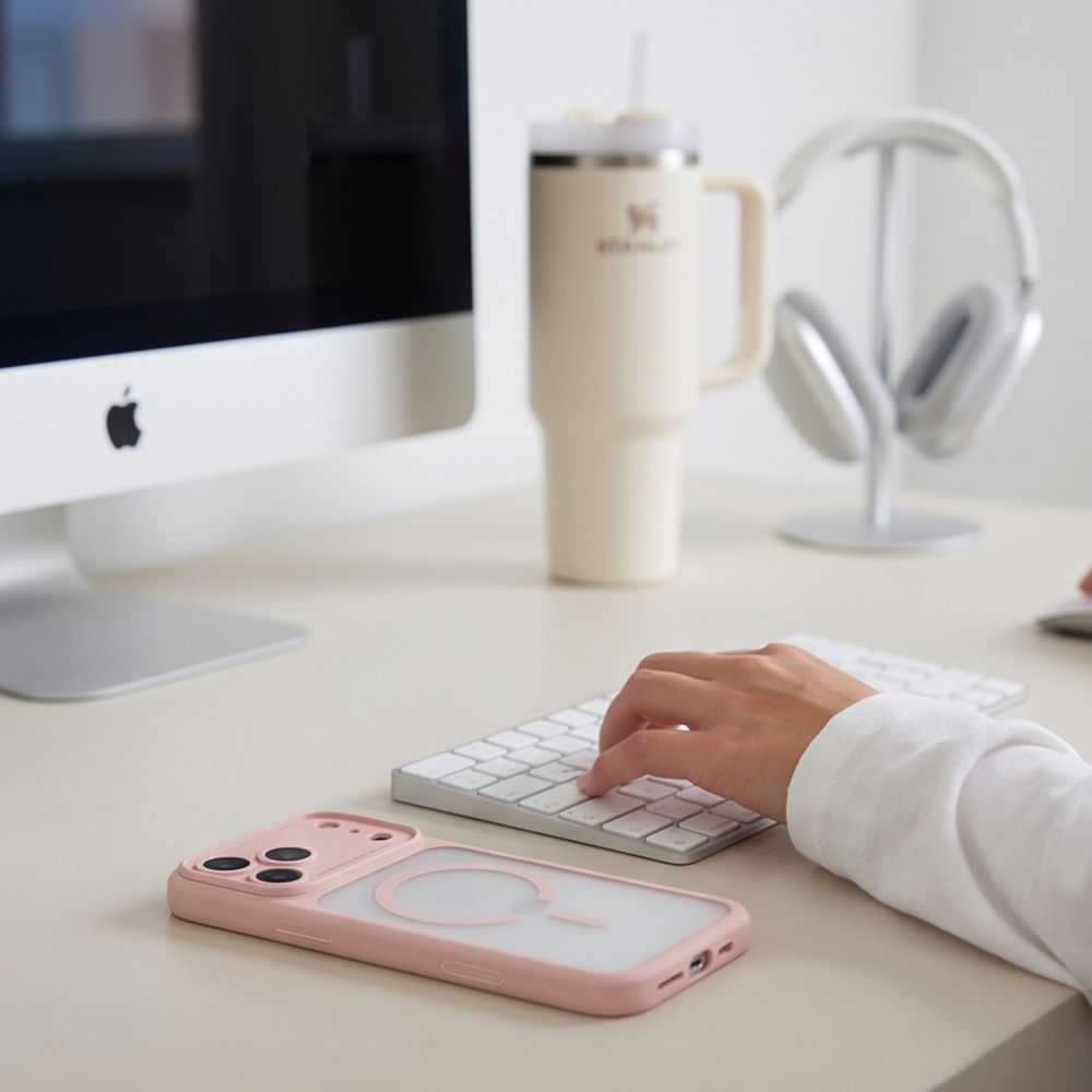 Etui Tech-Protect MagPeak MagSafe CC na iPhone 18 Pro Max / 17 Pro Max - różowe matowe_5
