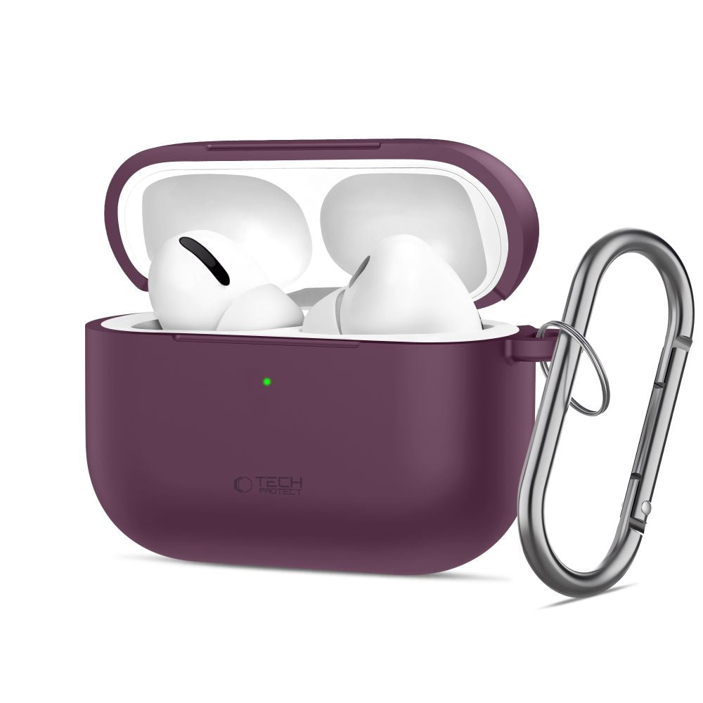 Etui Tech-Protect Silicone Hook na Apple AirPods 3 - burgundowe_0