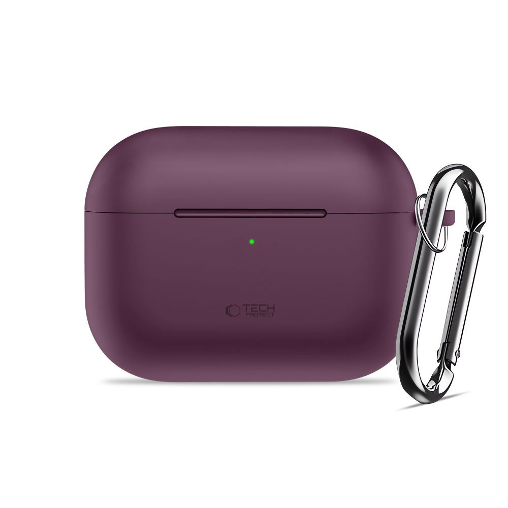 Etui Tech-Protect Silicone Hook na Apple AirPods 3 - burgundowe_1