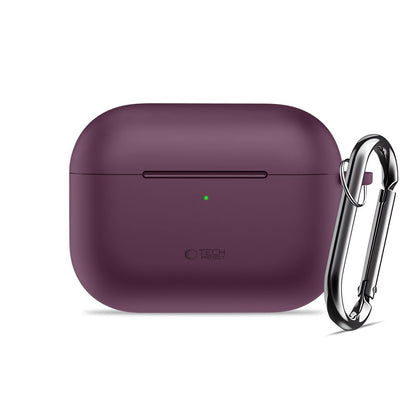 Etui Tech-Protect Silicone Hook na Apple AirPods 3 - burgundowe_1