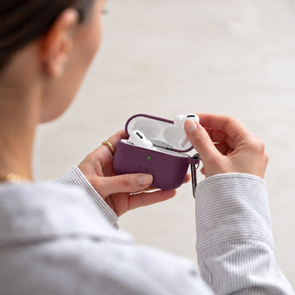 Etui Tech-Protect Silicone Hook na Apple AirPods 3 - burgundowe_4