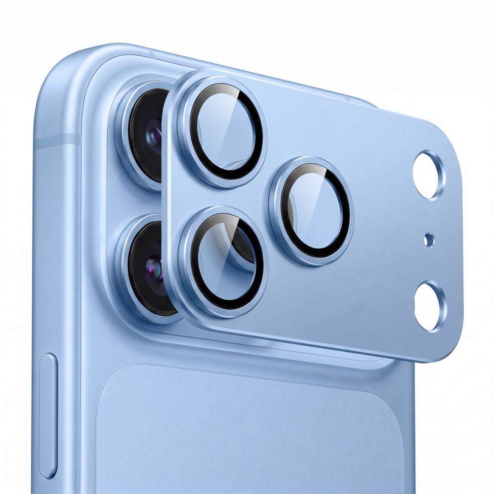 Szkło hartowane na wyspę apartu Tech-Protect Camfull Fit+ na iPhone 18 Pro - jasnoniebieskie_2