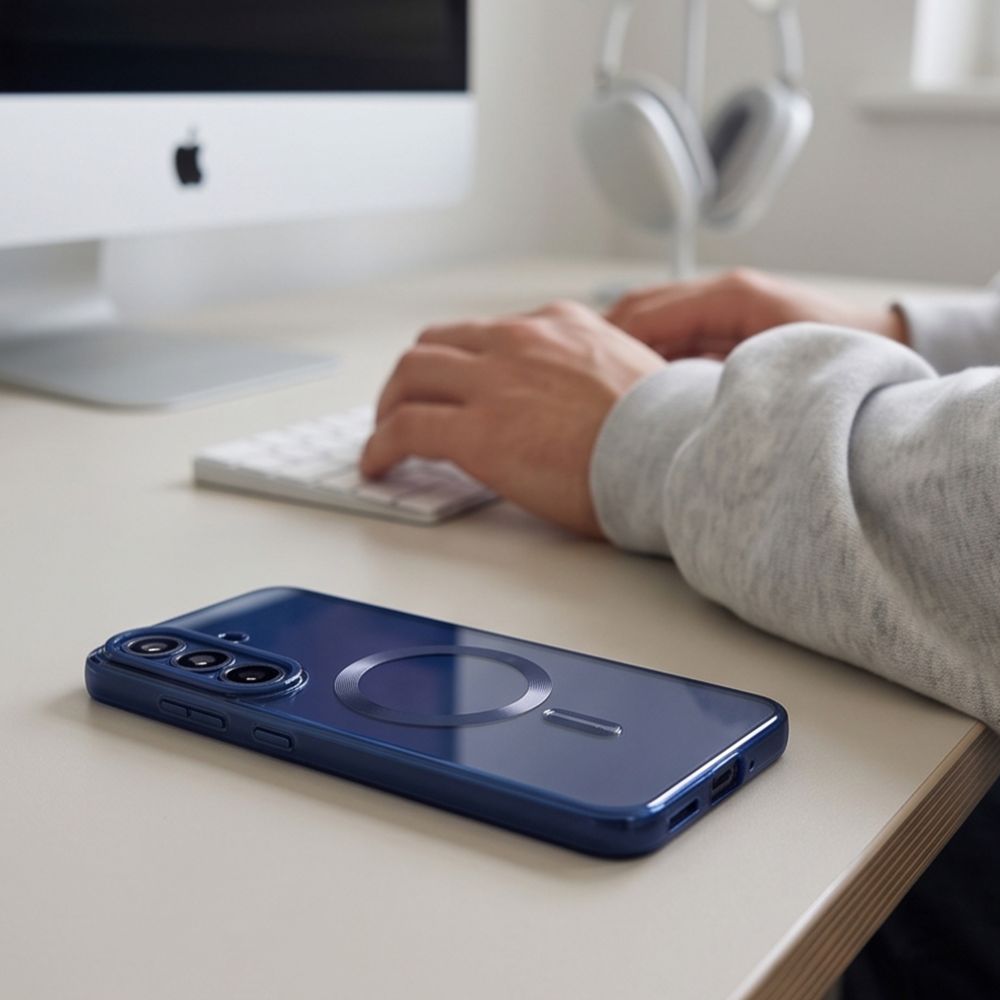 Etui Tech-Protect MagFlex na Samsung Galaxy S26 FE - granatowe_5