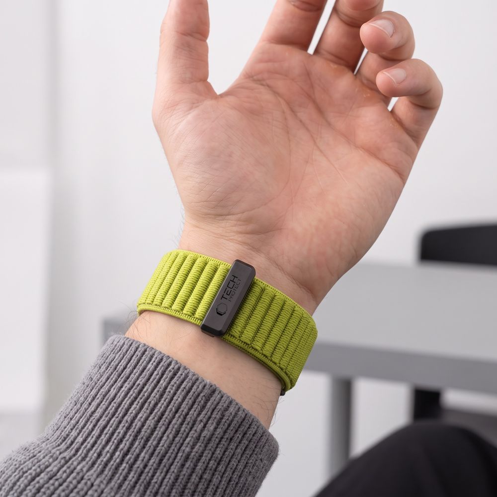 Tech-Protect NylonLoop Band for Garmin Fenix 5 / 6 / 6 Pro / 7 / 8 / 8 Pro / 9 / 9 Pro (47 mm) - lime_5