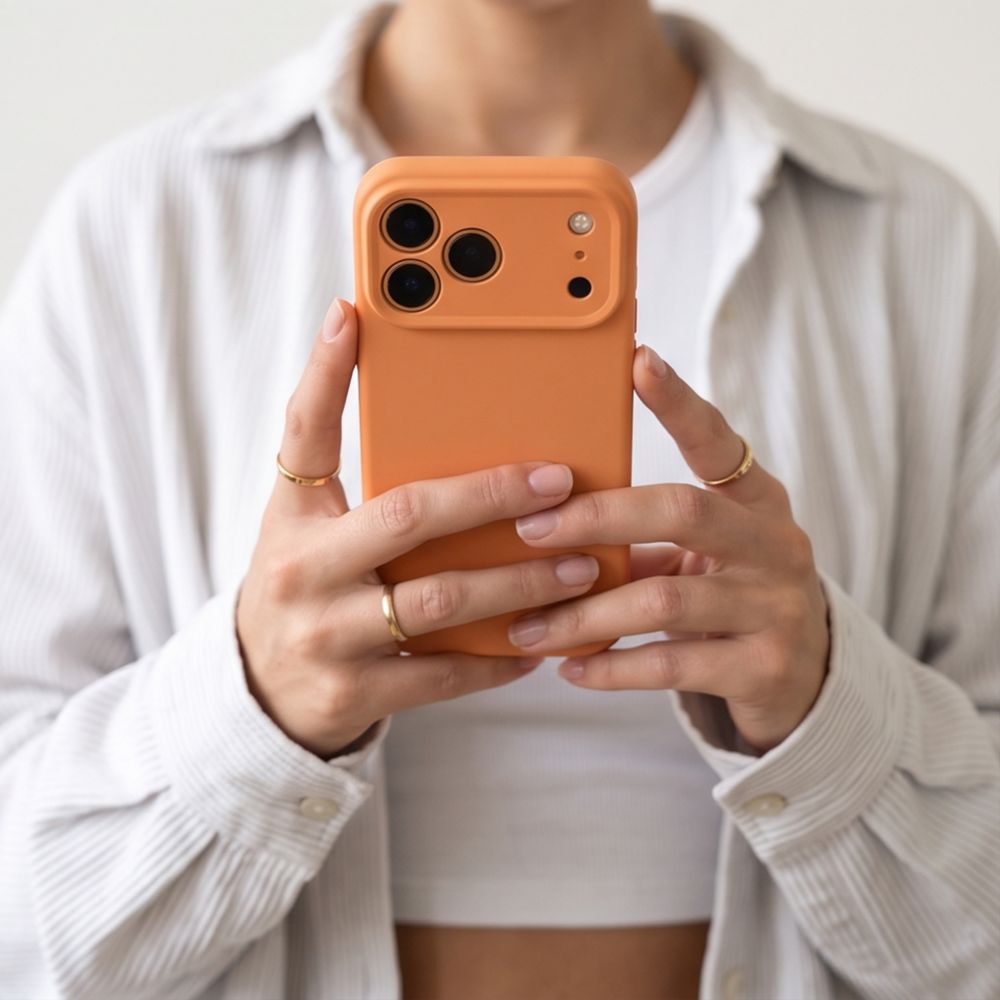 Tech-Protect Silicone MagSafe Case for iPhone 18 Pro Max / 17 Pro Max - orange_7