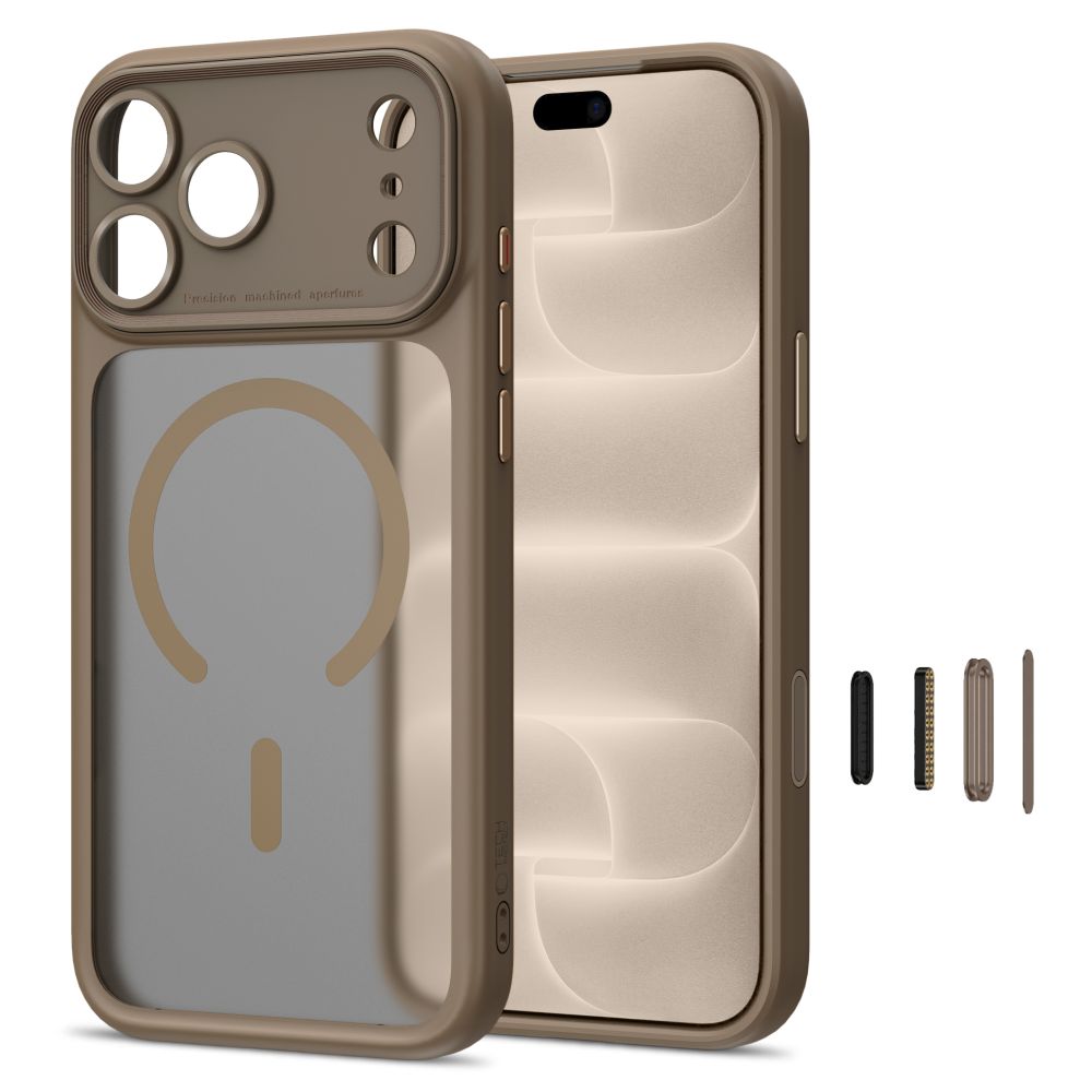 Tech-Protect MagPeak MagSafe CC Case for iPhone 18 Pro / 17 Pro - matte beige_1