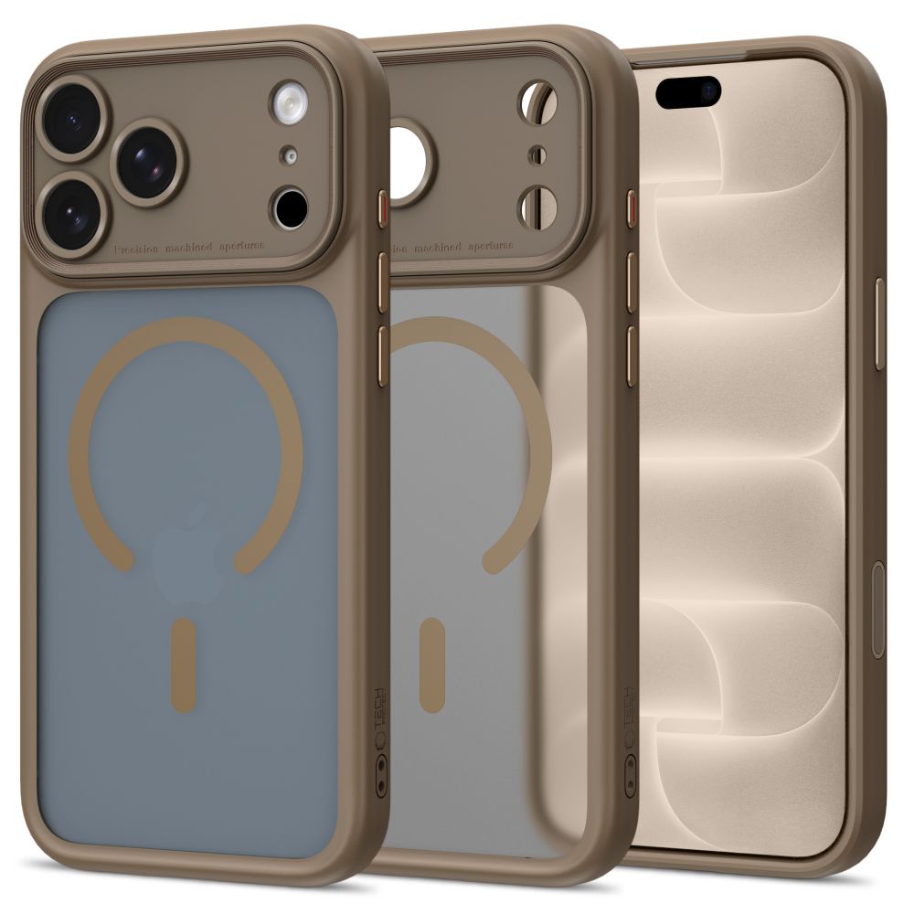 Tech-Protect MagPeak MagSafe CC Case for iPhone 18 Pro Max / 17 Pro Max - Matte Beige_0