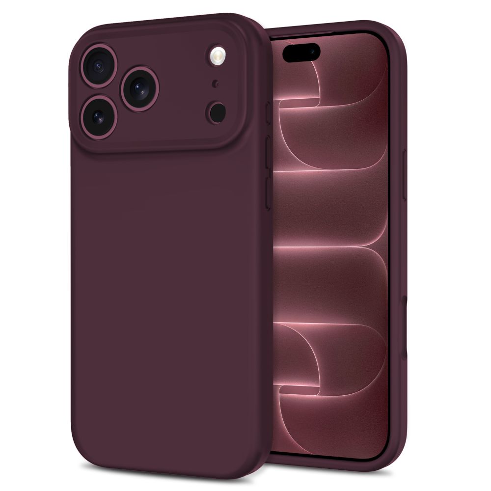 Tech-Protect Silicone MagSafe Case for iPhone 18 Pro / 17 Pro - Burgundy_1
