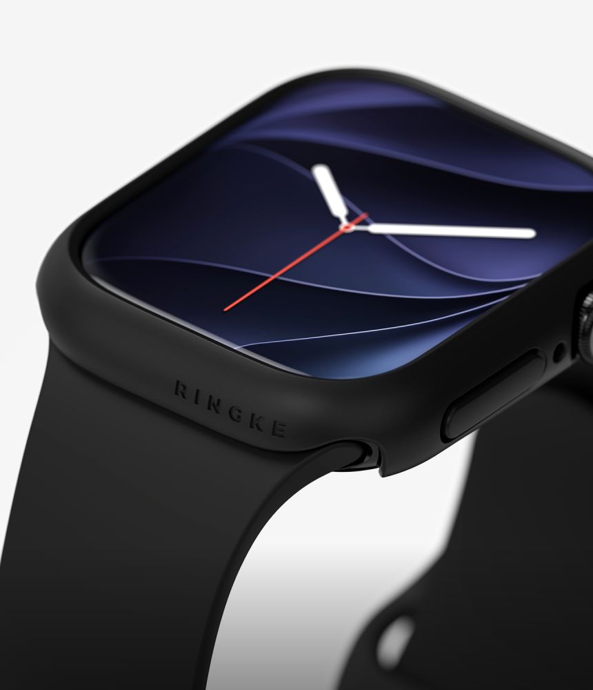 Ringke Slim Clear & Matte Black 2-Pack Case for Apple Watch 12 (42 mm)_2