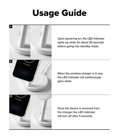 Ringke 3in1 Magnetic MagSafe 25W QI2.2 Wireless Charger - white_6