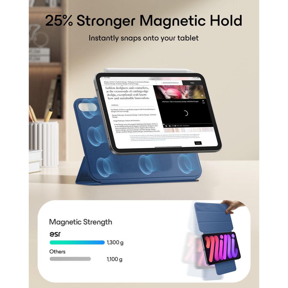 ESR Rebound Magnetic case for iPad Mini 8 8.3" - navy blue_3