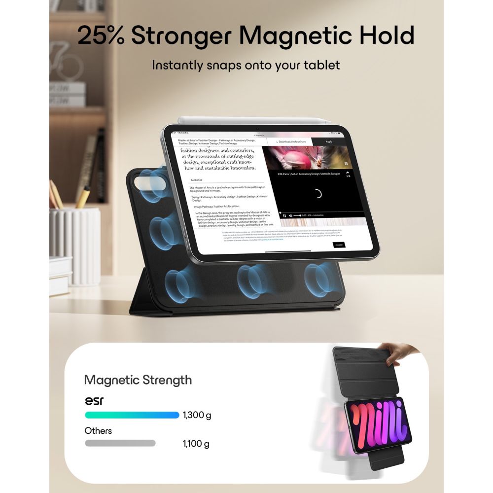 ESR Rebound Magnetic Case for iPad Mini 8 8.3" - black_4