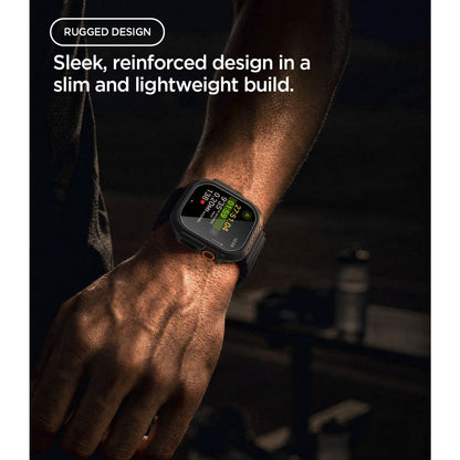 Spigen Lock Fit case + Spigen Tempered Glass screen protector set for Apple Watch Ultra (49 mm) - matte black_5