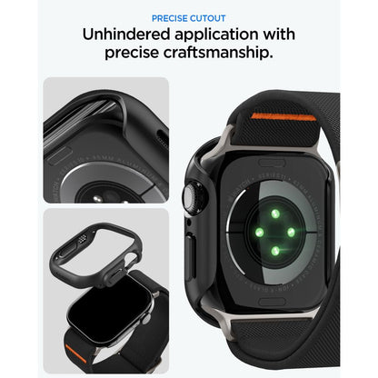 Spigen Thin Fit case + Spigen Lite Fit Ultra band set for Apple Watch (46 mm) - black_9