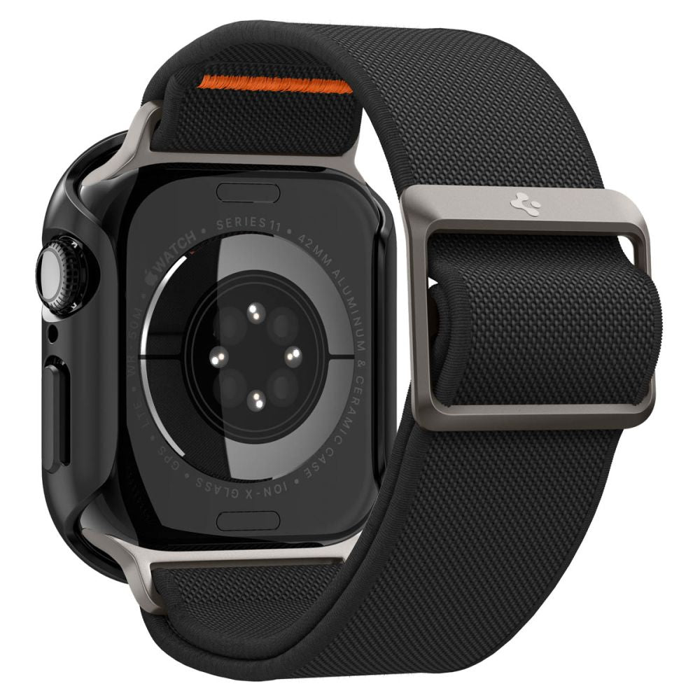 Spigen Thin Fit case + Spigen Lite Fit Ultra band set for Apple Watch (46 mm) - black_3