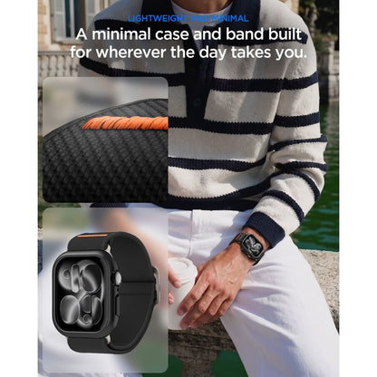 Spigen Thin Fit case + Spigen Lite Fit Ultra band set for Apple Watch (46 mm) - black_5