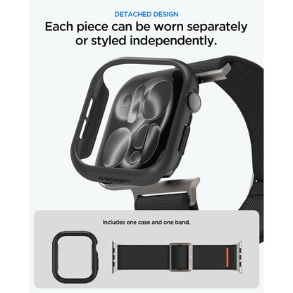 Spigen Thin Fit case + Spigen Lite Fit Ultra band set for Apple Watch (46 mm) - black_6