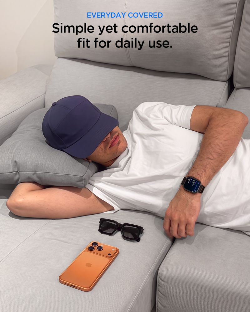 Spigen Thin Fit case + Spigen Lite Fit Ultra band set for Apple Watch (46 mm) - black_7