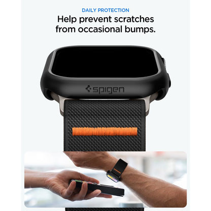 Spigen Thin Fit case + Spigen Lite Fit Ultra band set for Apple Watch (46 mm) - black_8