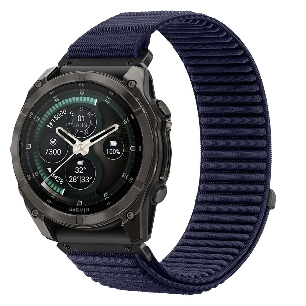 Tech-Protect NylonLoop Band for Garmin Fenix 5 / 6 / 6 Pro / 7 / 8 / 8 Pro / 9 / 9 Pro (47mm) - navy blue_0