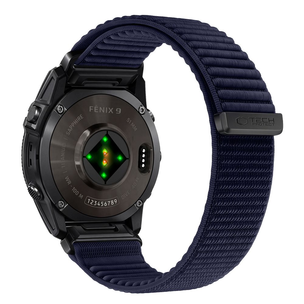 Tech-Protect NylonLoop Band for Garmin Fenix 5 / 6 / 6 Pro / 7 / 8 / 8 Pro / 9 / 9 Pro (47mm) - navy blue_1