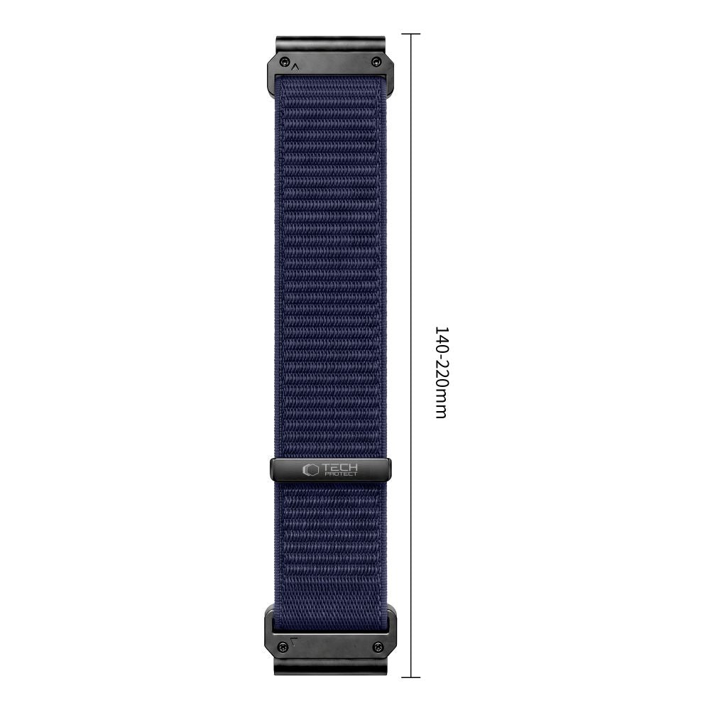 Tech-Protect NylonLoop Band for Garmin Fenix 5 / 6 / 6 Pro / 7 / 8 / 8 Pro / 9 / 9 Pro (47mm) - navy blue_2