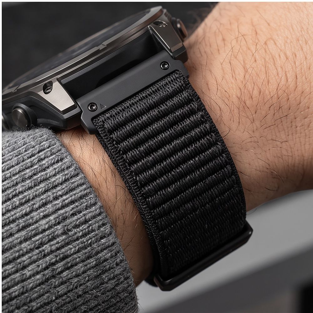 Tech-Protect NylonLoop Band for Garmin Fenix 5 / 6 / 6 Pro / 7 / 8 / 8 Pro / 9 / 9 Pro (47mm) - black_8
