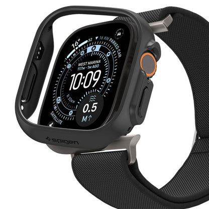 Spigen Thin Fit case + Spigen Lite Fit Ultra band set for Apple Watch Ultra (49 mm) - matte black_1