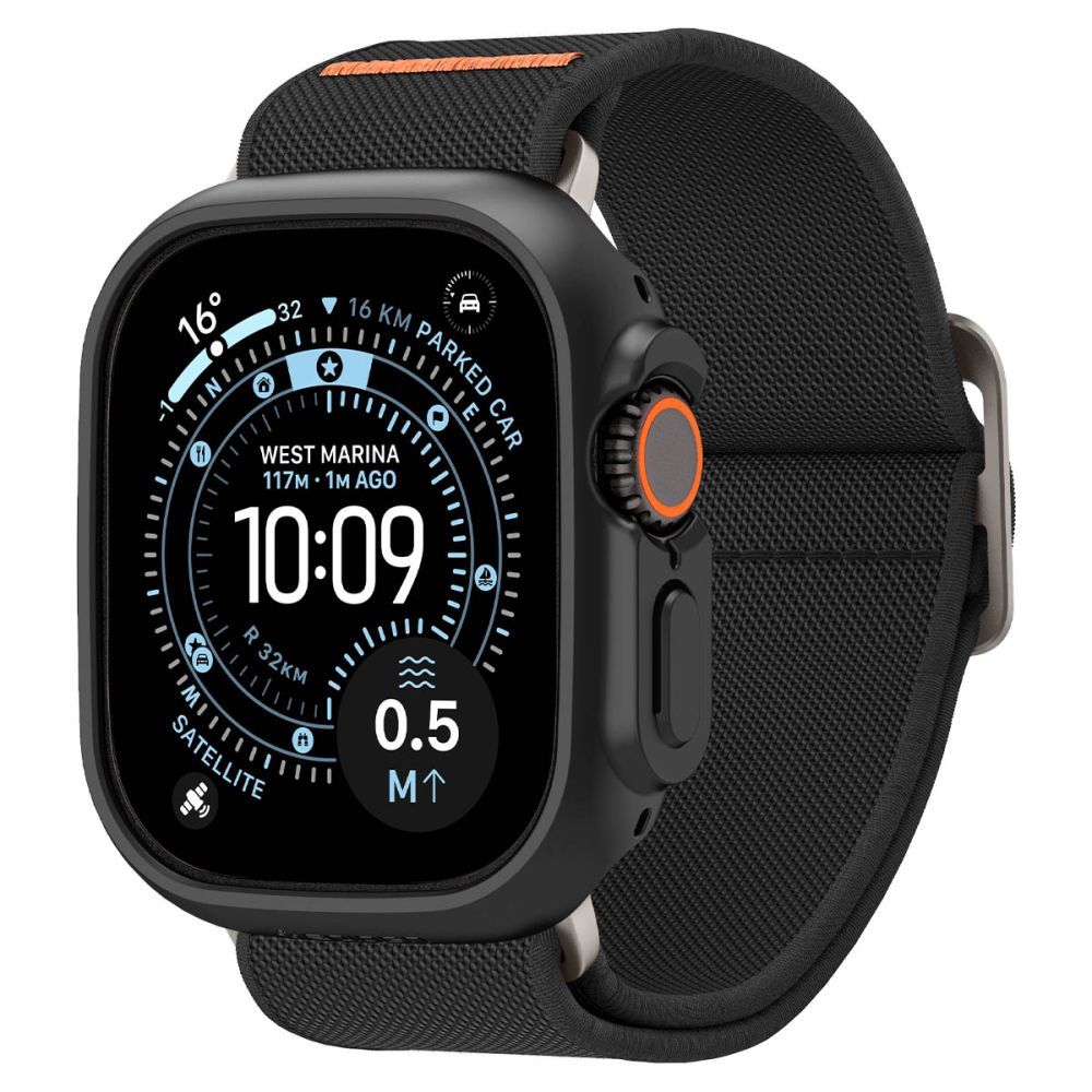 Spigen Thin Fit case + Spigen Lite Fit Ultra band set for Apple Watch Ultra (49 mm) - matte black_2