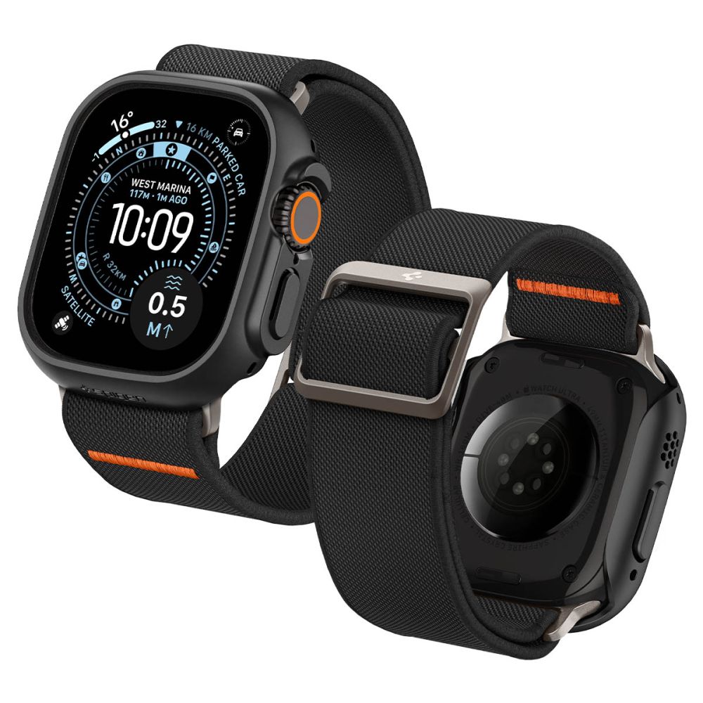 Spigen Thin Fit case + Spigen Lite Fit Ultra band set for Apple Watch Ultra (49 mm) - matte black_4