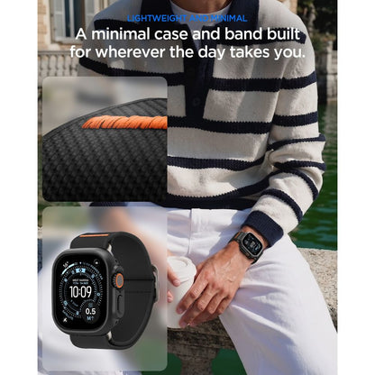 Spigen Thin Fit case + Spigen Lite Fit Ultra band set for Apple Watch Ultra (49 mm) - matte black_5