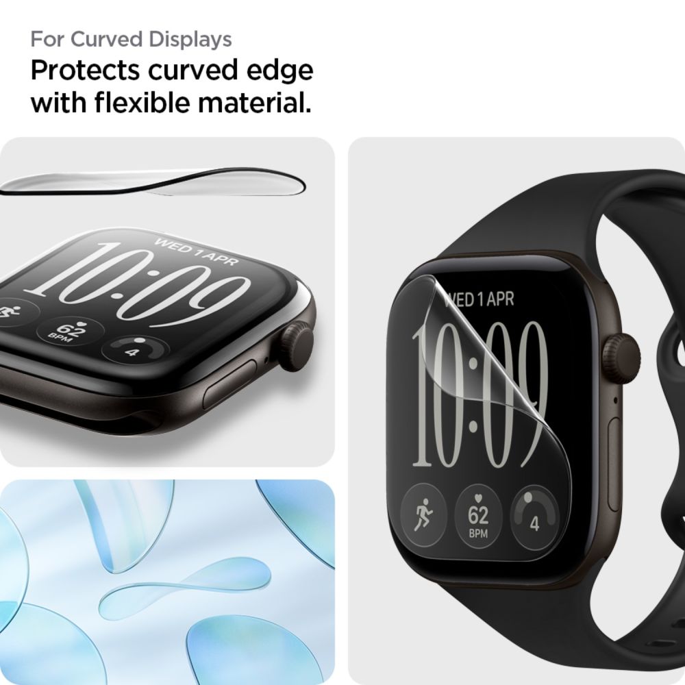 Spigen Elite Shield EZ Fit 2-Pack Hydrogel Film for Apple Watch 12 (42 mm)_8