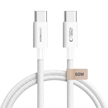 Tech-Protect Ultraboost Lite USB-C / USB-C 60W / 3A 150 cm Cable - White_0