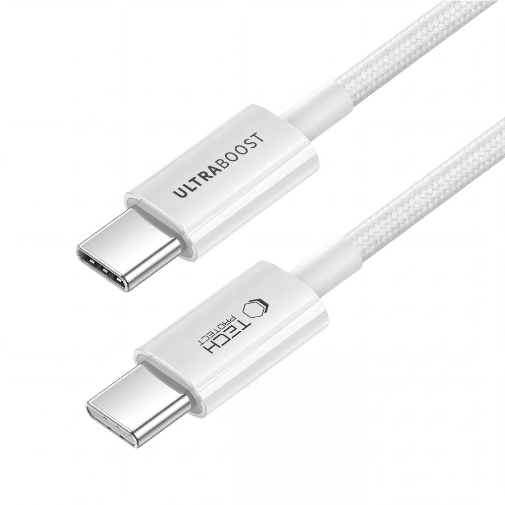 Tech-Protect Ultraboost Lite USB-C / USB-C 60W / 3A 150 cm Cable - White_2