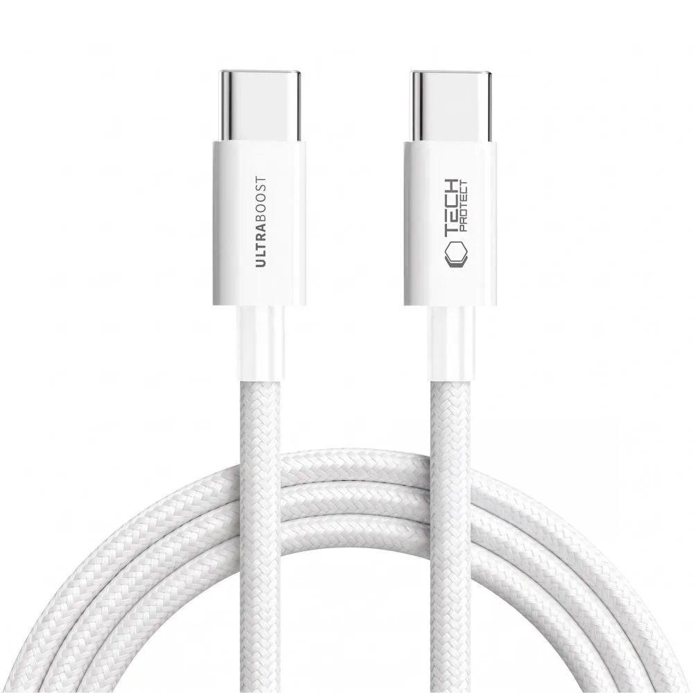 Tech-Protect Ultraboost Lite USB-C / USB-C 60W / 3A 300 cm Cable - white_1